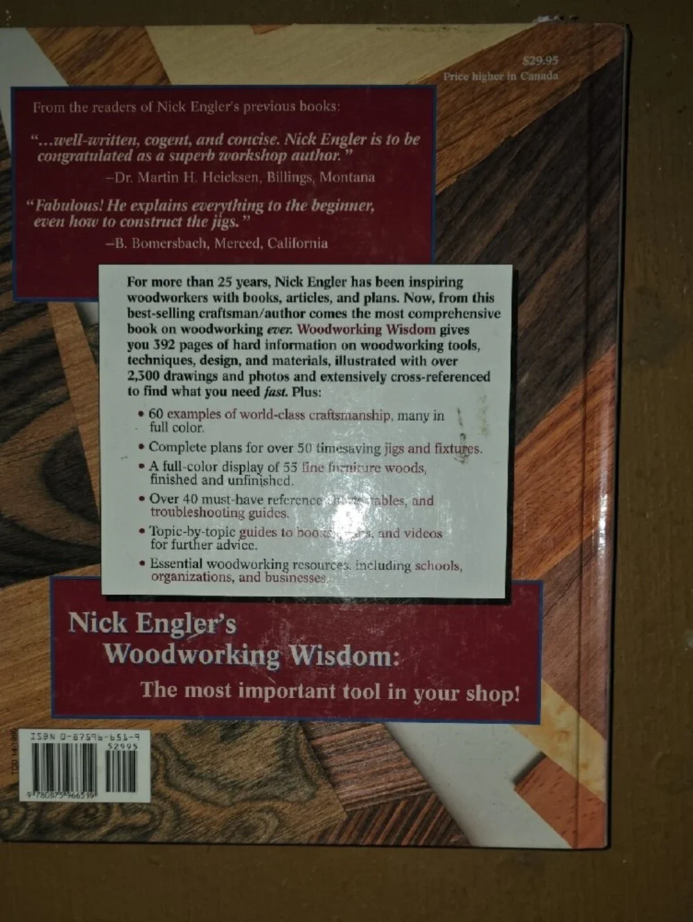 Woodworking Wisdom - Red Hardcover Guide